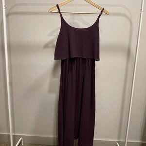 OAK + FORT Flared Dress - Size M - Burgendy